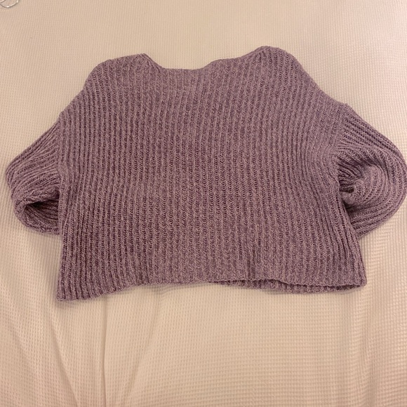American Eagle Purple Knit Sweater - Picture 2 of 4